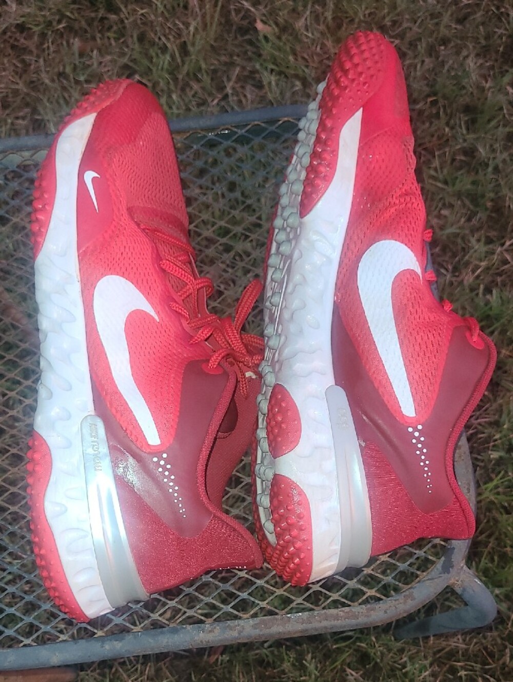 Nike Alpha Huarache Elite 3 Turf Shoes Size 15 University Red
